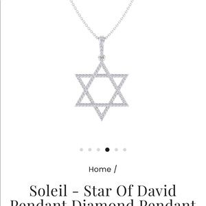 Diamond and 14k gold Star of David by Gem Jewelers LA. Brand new worn 2 times.